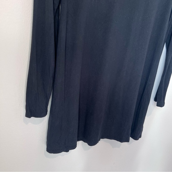 Soma Women's Black Super Soft Long Sleeve Tunic Top Shirt Neck Detail Medium - Picture 13 of 16